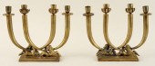 PAIR ITALIAN BRASS CANDELABRA