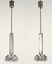 PAIR ITALIAN CHROME HANGING LI