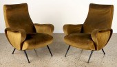 PAIR ITALIAN CLUB CHAIRS BY MA