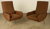 PAIR ITALIAN CLUB CHAIRS BY MA