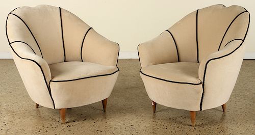 PAIR ITALIAN CLUB CHAIRS BY
