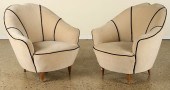 PAIR ITALIAN CLUB CHAIRS BY FE