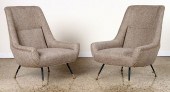 PAIR ITALIAN CLUB CHAIRS MANNE