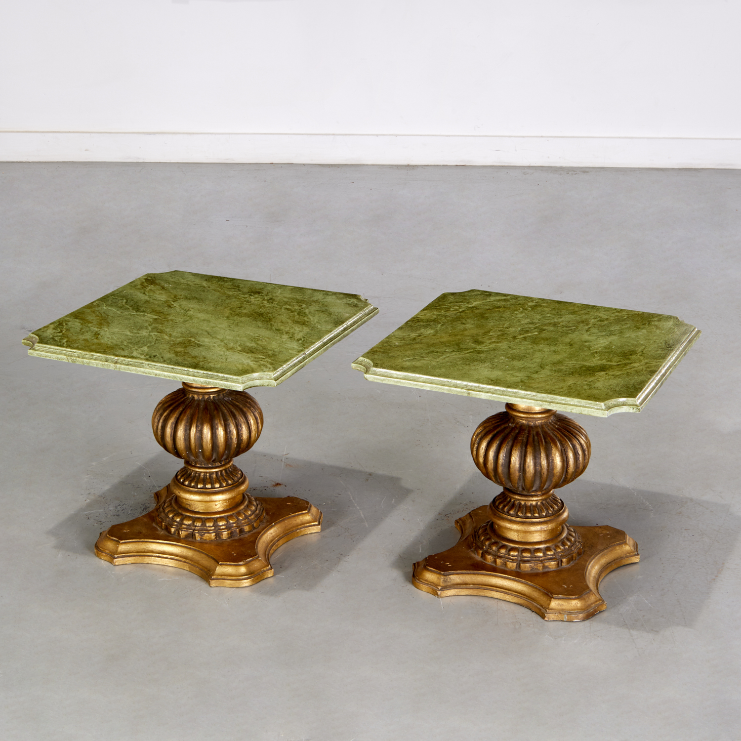 PAIR ITALIAN GILT AND FAUX