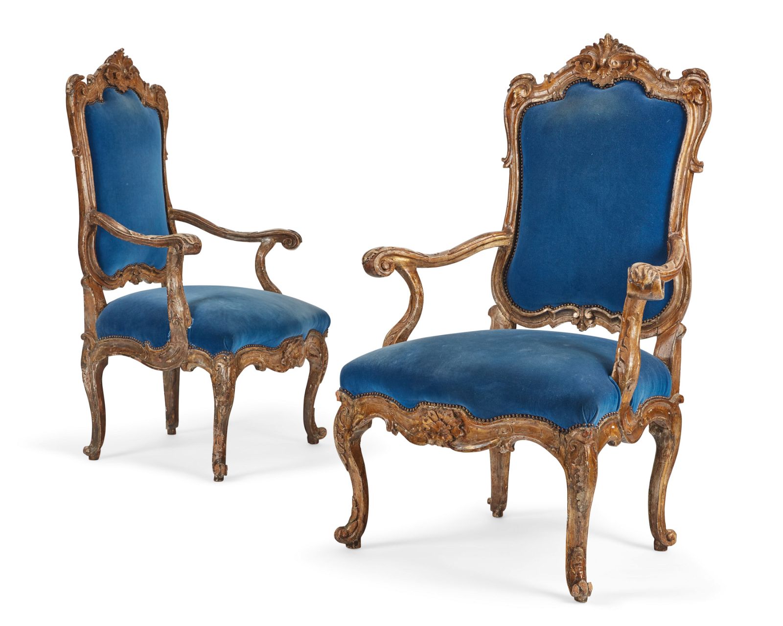 PAIR ITALIAN GILT VARNISHED