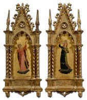 Pair Italian gothic frames: ce