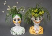 PAIR ITALIAN HORCHOW CERAMIC F