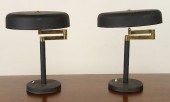 PAIR ITALIAN IRON BRONZE SWING