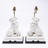 PAIR, ITALIAN MAJOLICA GUARDIA