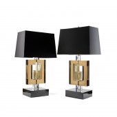 PAIR ITALIAN MURANO GLASS MODE