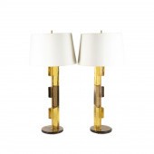 PAIR ITALIAN MURANO GLASS MODE