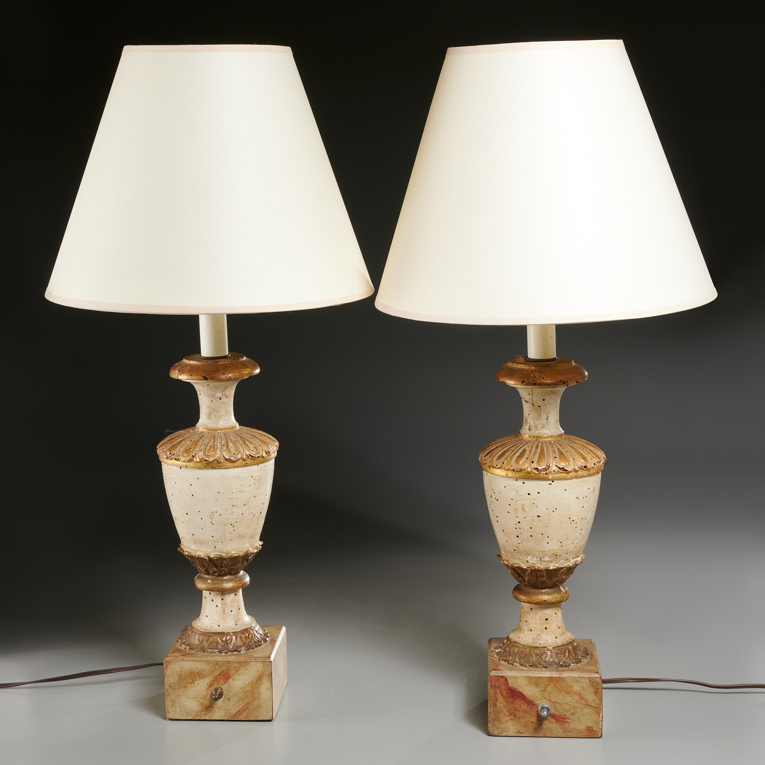 PAIR ITALIAN NEOCLASSICAL CARVED