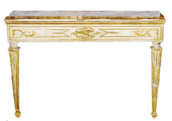 Pair Italian Neoclassical marbletop