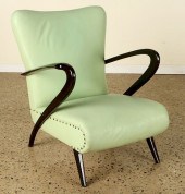 PAIR ITALIAN OPEN ARMCHAIRS BY