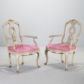 PAIR ITALIAN ROCOCO GILT AND P