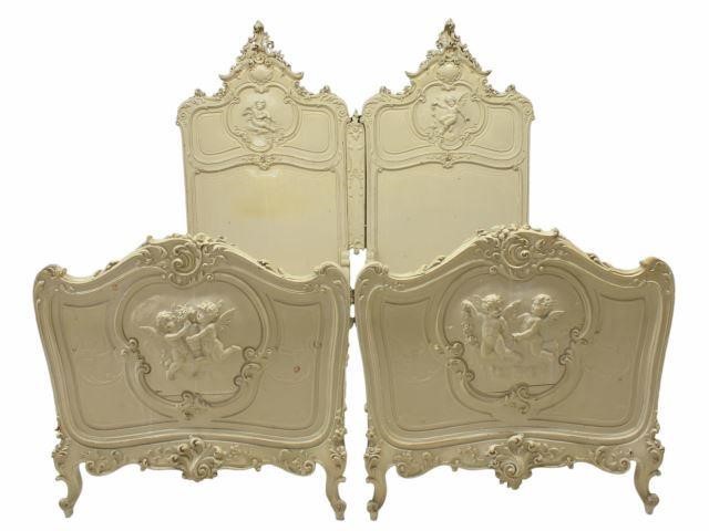 (PAIR) ITALIAN ROCOCO PAINTED
