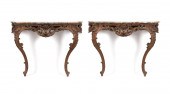 PAIR ITALIAN ROCOCO STYLE MARB