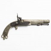 PAIR ITALIAN SILVER MOUNTED FL