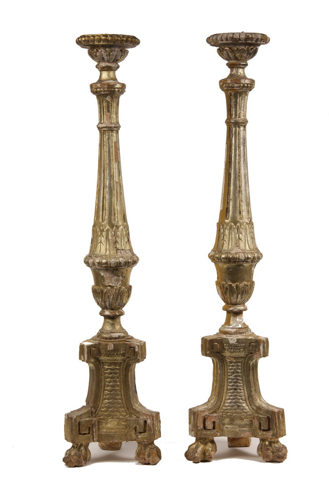 PAIR ITALIAN TORCHIERES - Rare Pair