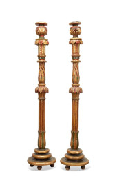 PAIR ITALIAN VENETIAN GILT POL