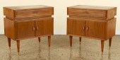 PAIR ITALIAN WALNUT NIGHT STAN