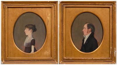 Pair Jacob Eicholtz portraits: