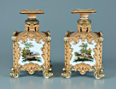 Pair Jacob Petit porcelain