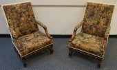 PAIR JACOBEAN STYLE FLEMISH TA