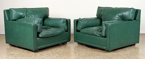 PAIR JACQUES ADNET STYLE LOUNGE