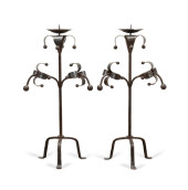 PAIR JAN BARBOGLIO WROUGHT IRO