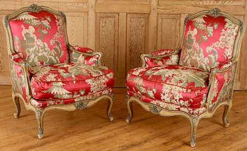 PAIR JANSEN CHINOISERIE BERGERE