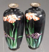 PAIR JAPANESE CLOISONNE ENAMEL