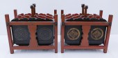 Pair Japanese Edo/Meiji Lacque
