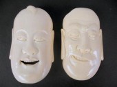 Pair Japanese elephant Ivory N