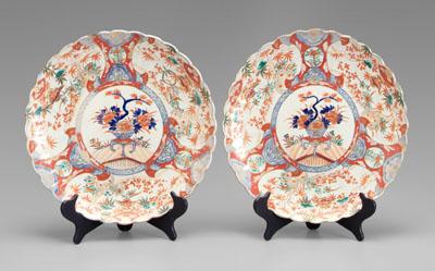 Pair Japanese Imari chargers: