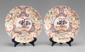 Pair Japanese Imari chargers: