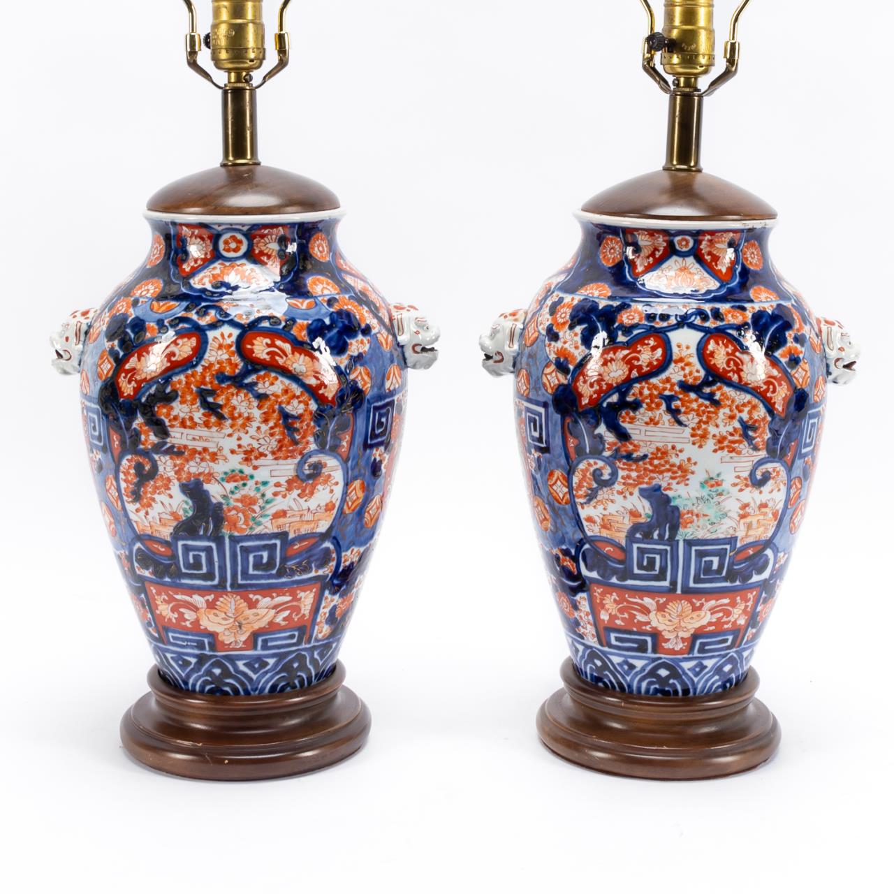 PAIR, JAPANESE IMARI VASES