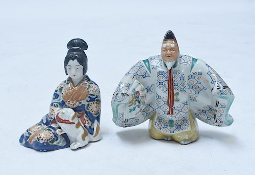 PAIR JAPANESE KO-KUTANI FIGURESPair