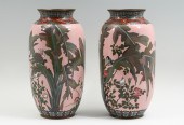 PAIR JAPANESE PINK & FLORAL MO