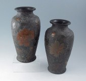 PAIR JAPANESE TOTAI CLOISONNE