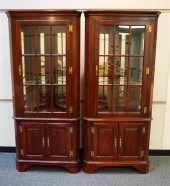 PAIR JASPER CABINET CO. CHERRY