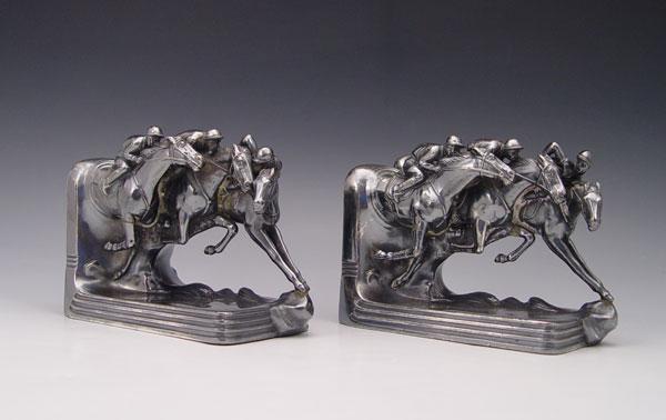 PAIR JENNINGS BROTHERS HORSE RACE