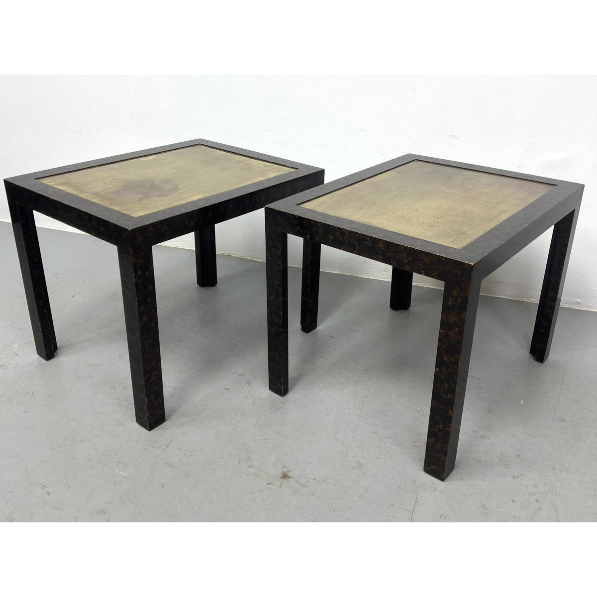 Pair John Widdicomb Gold Leaf and