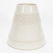 PAIR, JONATHAN ADLER WHITE POT