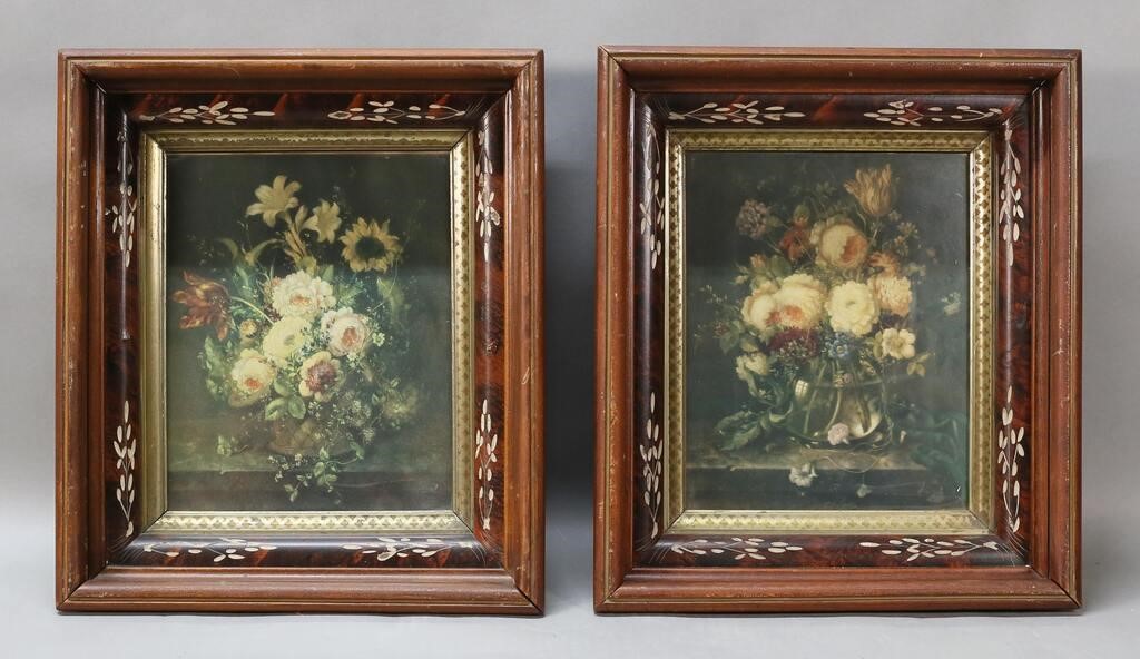 PAIR JOSEPH BURGER LITHOGRAPHS IN