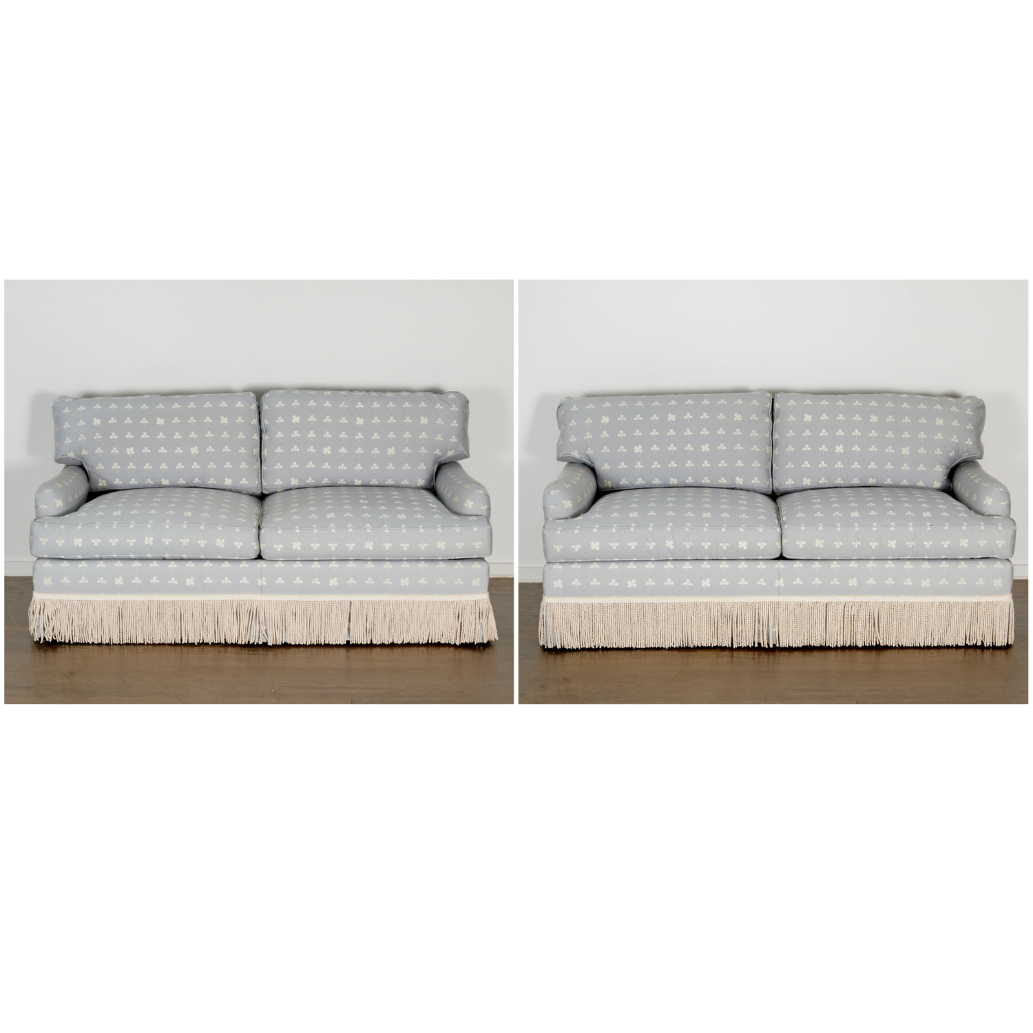 PAIR JULES RIST CUSTOM SOFAS 20th