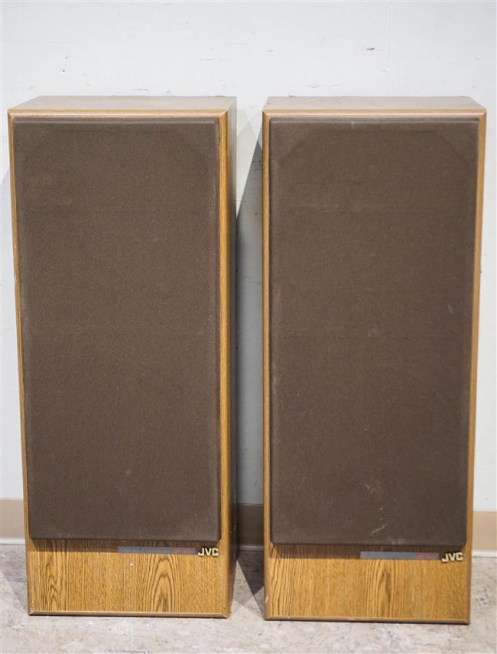 PAIR JVC SP-95 OAK VENEER FLOOR