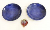 Pair Kang-Hsi blue souffle gla