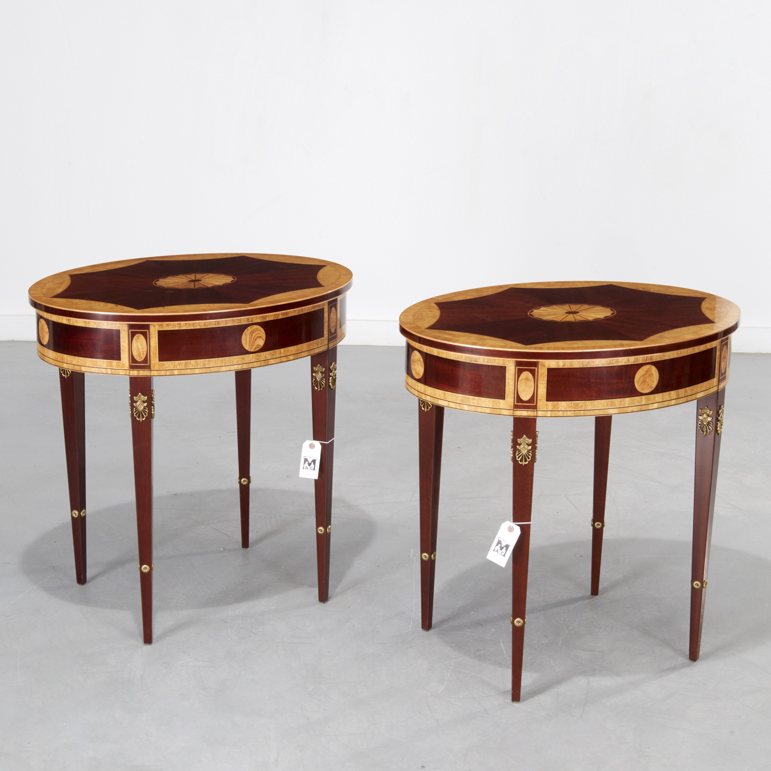 PAIR KINDEL MASTERWORKS INLAID SIDE