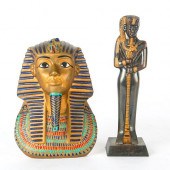 PAIR, KING TUTANKHAMUN DECORAT